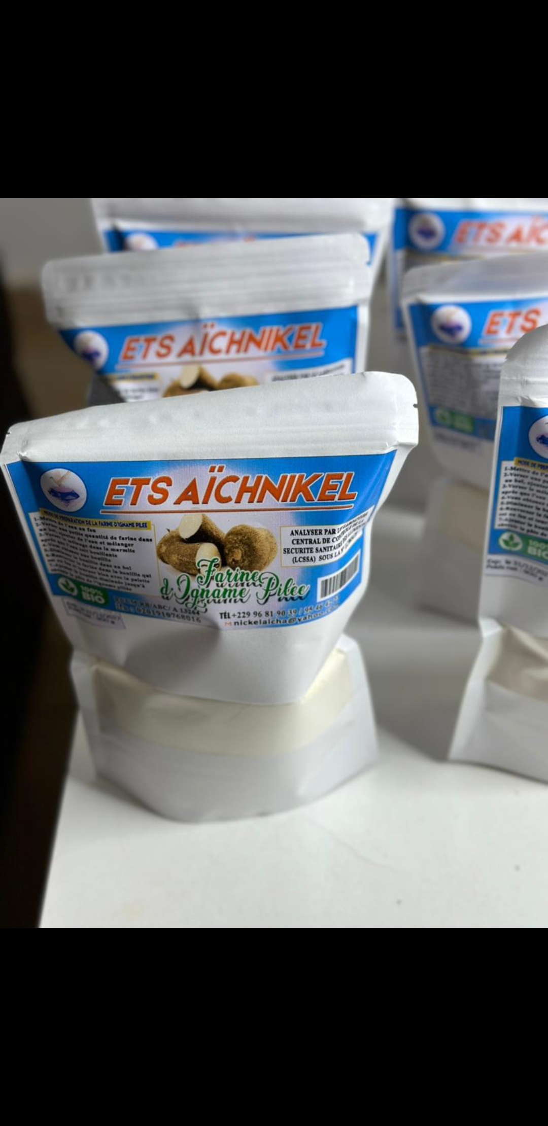 Farine d'igname pilé