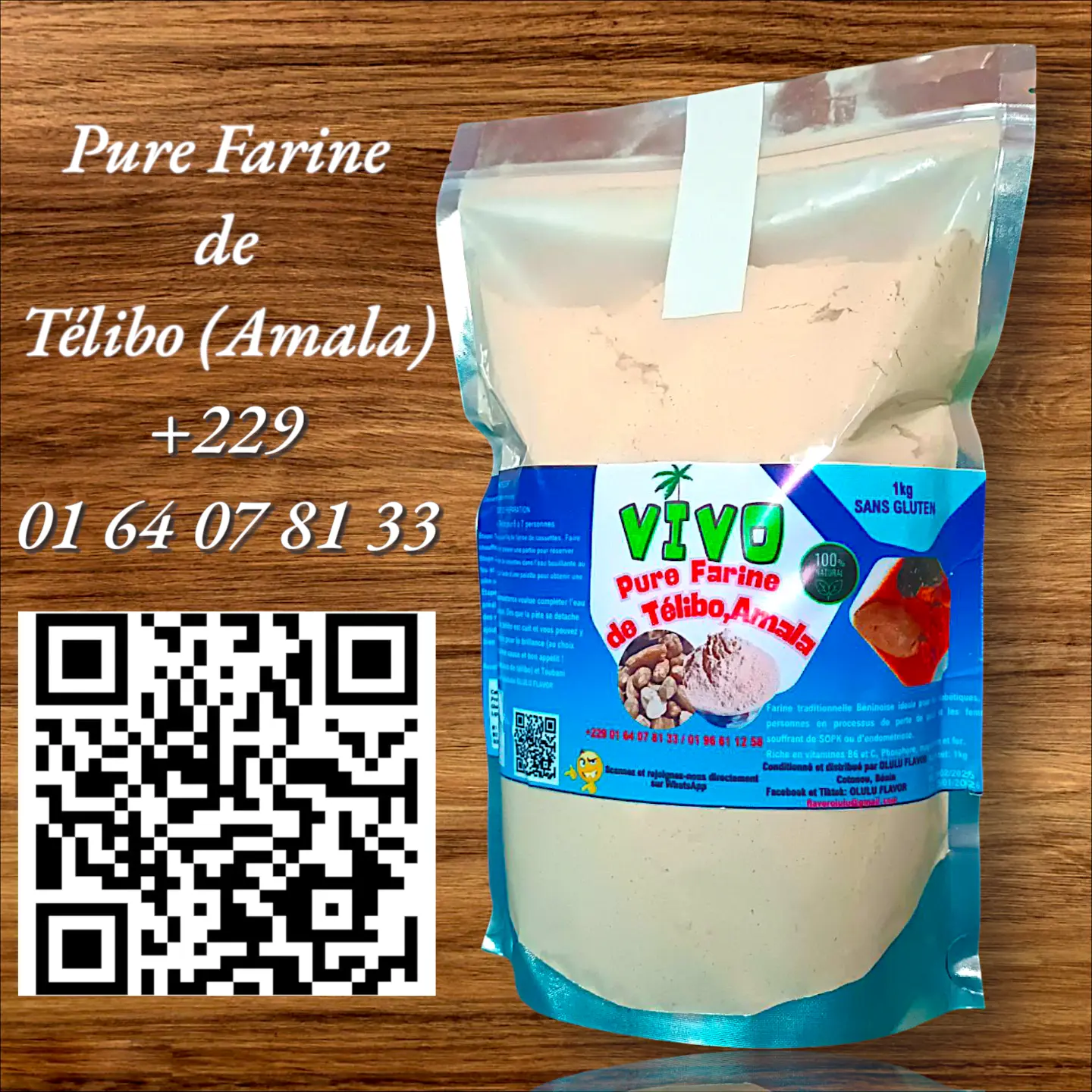 Farine de Télibo (Amala) 1kg