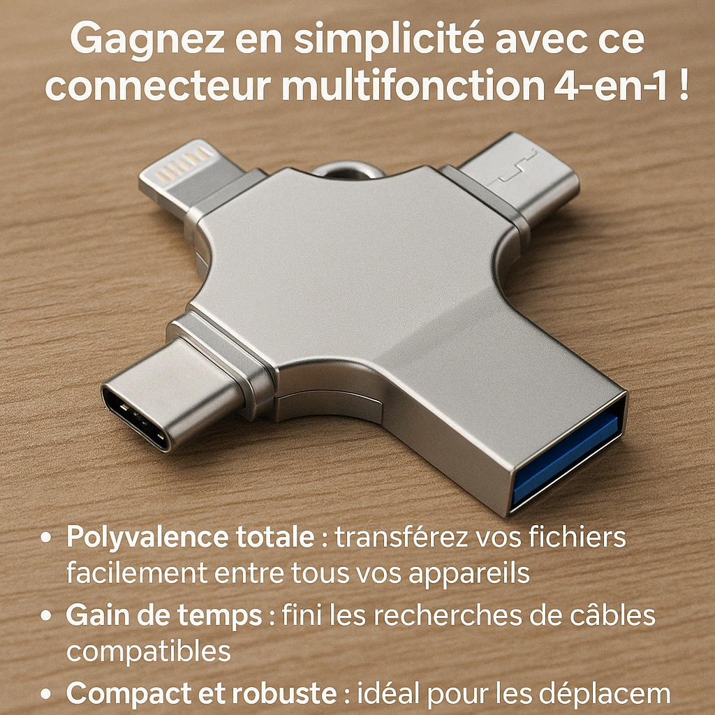 Connecteurs multifonctions 4 en 1